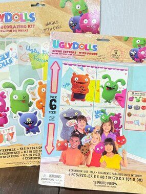 LOT Ugly Dolls Movie Table Decorating Kit Scene Setters Props Birthday Party New
